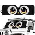 thumbnail image 2 of Yuyamidu Cute Eyes Windshield Sun Shade for Jeep Wrangler JK JKU JL JLU, Black Window Sun Visor for UV Rays & Heat Protection, 2 of 7
