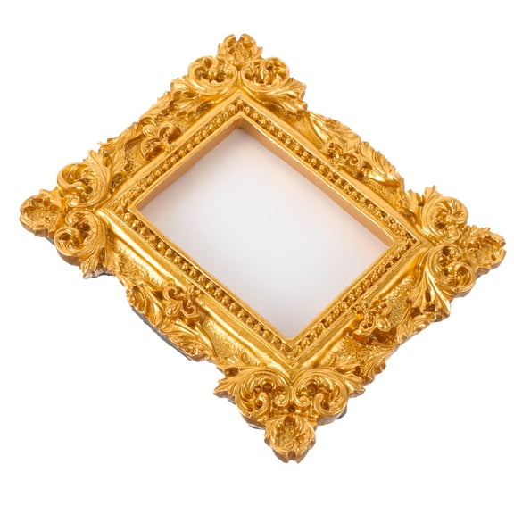 MLINS  Tabletop Vintage Photo Frame Ornate Rustic Small Frames Golden