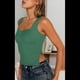 thumbnail image 4 of Tops Cortos para Salir de Mujer, Camisetas Sin Espalda, Ropa Básica de Verano Y2K para Adolescentes, Ropa , Verde XS, 4 of 7