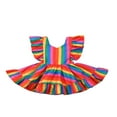 thumbnail image 1 of PENGXIANG Enfants Bébé Fille Arc-en-Ciel Robe Sans Manches Princesse Robe de Soirée Vêtements d'Été, 1 of 5