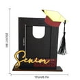 thumbnail image 3 of Graduation And Start Of School 2025 Wooden Photo Frame Desktop Ornaments Graduation Season Decorations 2025 Graduation Season Wooden Photo Frame Ornaments (vertical Version) Small Ornament Third, 3 of 3