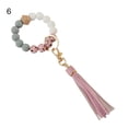 thumbnail image 2 of shenmeida Silicone Beads Bracelet Keyring Bangle Keyring Portable Keys Ring Holder Tassel Women Accessories, 2 of 8