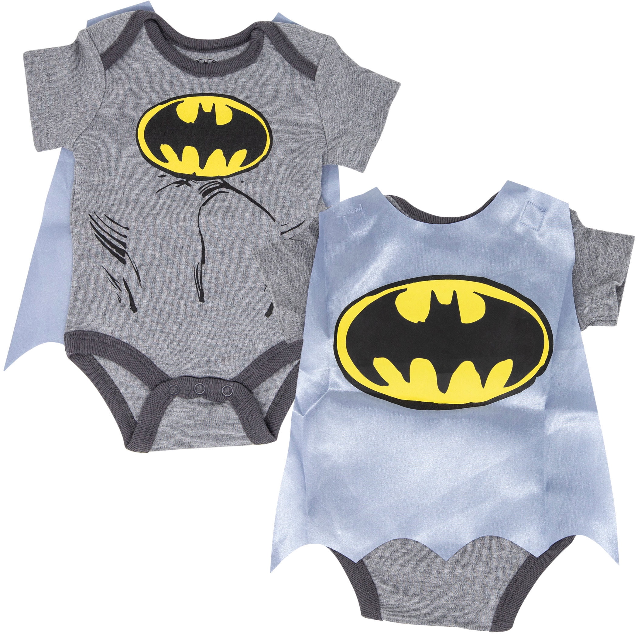 Batman Costume Bodysuit With Detachable Cape 0 3 Months Walmart Com