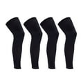 thumbnail image 1 of TIELUTT m 4 Pcs Manchon de Jambe Compression Manches Longues Genouillères de Soutien Mollet et Tibia pour Hommes et Femmes pour Planche à Roulettes Planche à Roulettes Coussinets Genouillères Genouillères Patinage Adulte Coussinets de Planche à Roulettes Enfants 5-8, 1 of 6