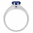 thumbnail image 2 of 1 ct Heart Cut Simulated Tanzanite Solitaire 14K White Gold Womens Engagement Ring, 2 of 4