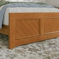 thumbnail image 4 of AFI Berkshire Full Wood Low Profile Platform Bed with Matching Footboard, Light Toffee, 4 of 9