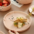 thumbnail image 4 of LANFENG Cute Pink Piglet Ceramic Bowl for Breakfast - Nordic Style Tableware Perfect for Small Dishes and Creative Dining Experience, 4 of 7