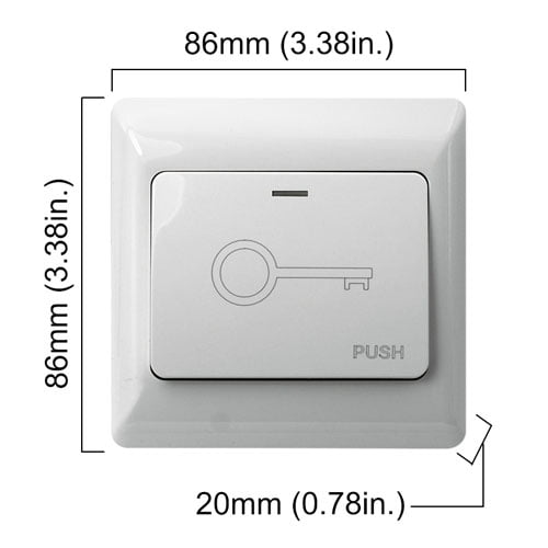 FPC-8928 One Door Access Control Outswinging Door 1200lbs Electromagnetic  Lock With Visionis Wireless Receiver And Remote + Piezo Alert Buzzer