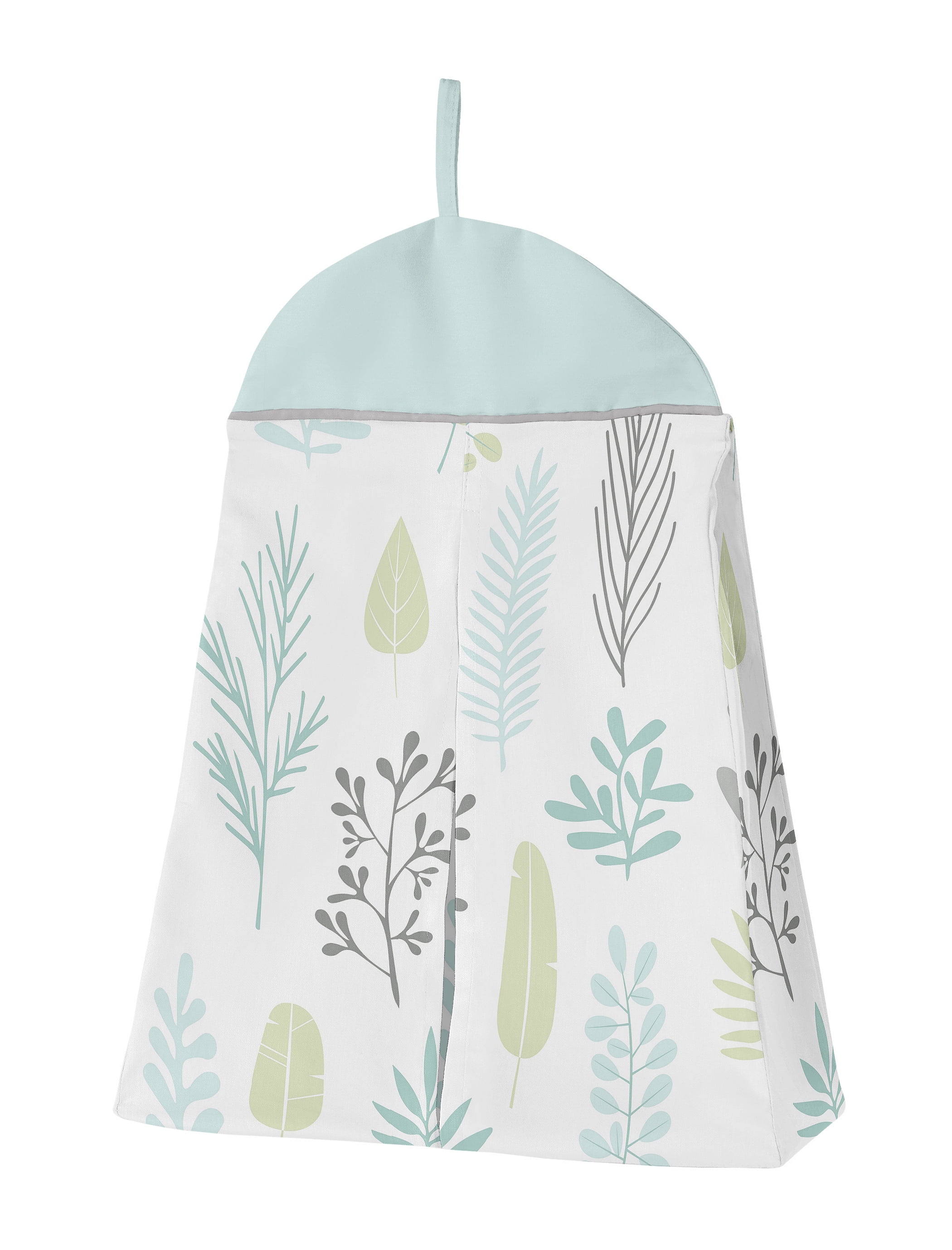 Sweet Jojo Designs Sloth Blue Grey and Green 4 Piece Crib Bedding Set