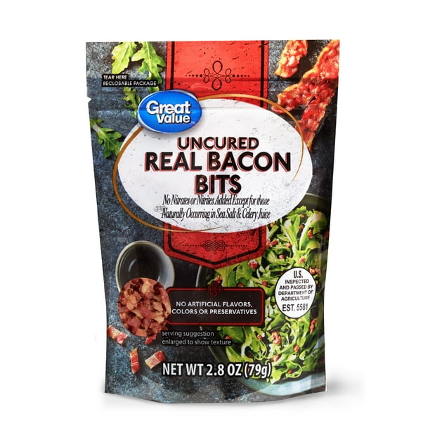 Great Value Uncured Real Bacon Bits, 2.8 oz