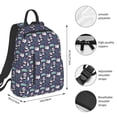 thumbnail image 2 of Yiaed Bamboo Panda Print Lightweight Backpack Travel Backpacks Hiking Daypack for Women Men, 2 of 5