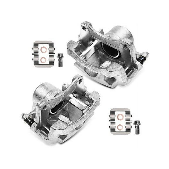 Brake Caliper Set 2 - Compatible with 2005 - 2010 Pontiac G6 2006 2007 2008 2009