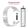 thumbnail image 7 of HOMEYA For Samsung Galaxy Watch Ultra 47mm Metal Band Stainless Steel Replaceable Wristband Strap, Silver, 7 of 7