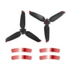 Plastic Press Type Release Propellers with Decorative Stickers Aircraft Replacement for DJI Red