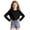 Black, variant on SOFTCCLO Girls T Shirts Long Sleeve Crewneck Solid Color Tops Mesh Fabric Breathable Casual Summer Kids T Shirts Size 9-10Y
