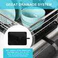 thumbnail image 3 of Countertop Dish Drying Rack, Stainless Steel Dish Drainer with Utensil Holder, Black, 3 of 7