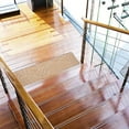thumbnail image 3 of Non-Slip Stair Treads under $5! CQCYD Non-Slip Stair Tread Pads with Adhesive Backing, Brushed and Embossed Surface for Wood and Tile, Reusable Step Mats for Home Safety, 3 of 4