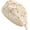 Floral Beige, variant on Women Cotton Slouchy Crochet Beret Handmade Cutout Floral Beanie Hat