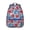 Blue-45, variant on Geometric Plaid Backpack Striped and Checkered Fusion Design Stylish Students School Bag