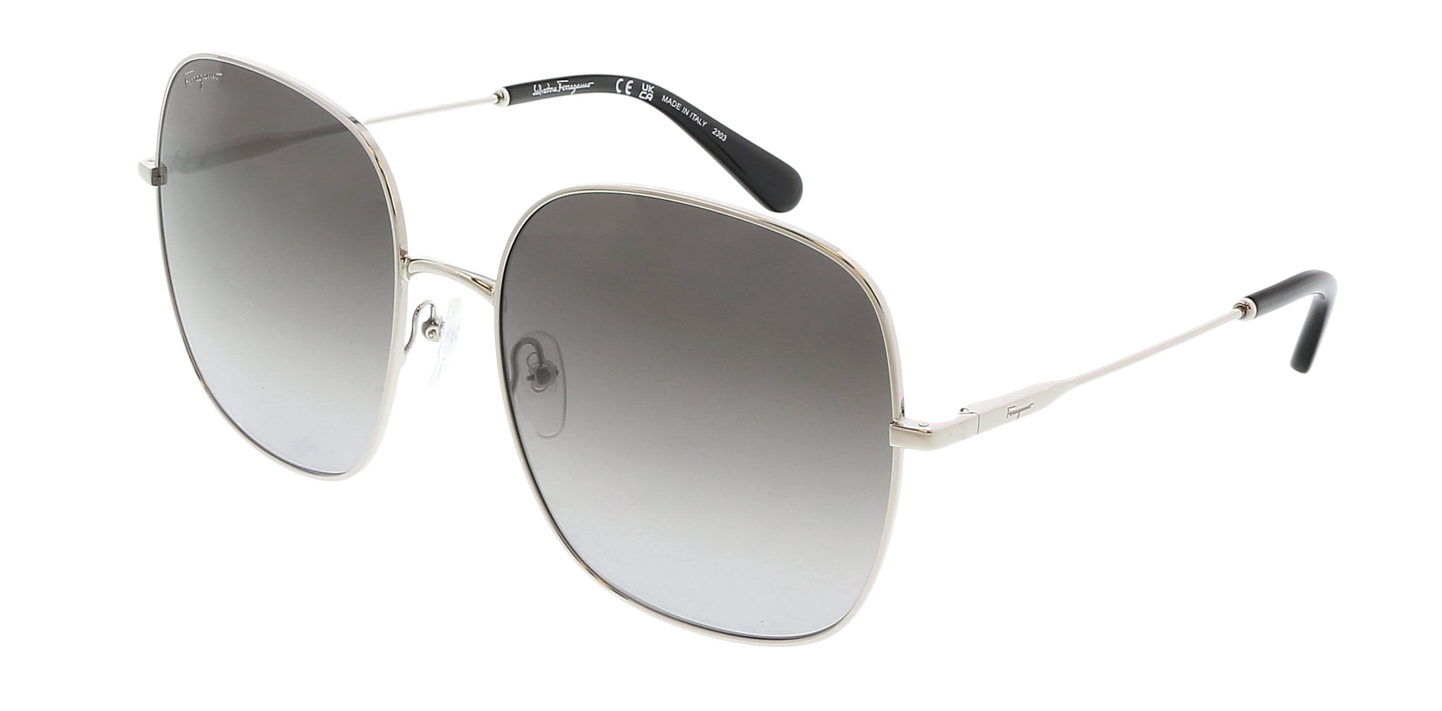 New, Never Worn Salvatore Ferragamo Sunglasses Crystal Nude Salvatore Ferragamo Sunglasses Round Full Rim, Crystal Sand  main image 3