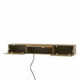 thumbnail image 4 of Floating TV Stand Wall Mounted with 16-Color LEDs, 63" Modern TV Cabinet, Entertainment Center for 55-65 Inch TVs, 4 of 8