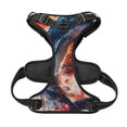 thumbnail image 5 of Lsque Sunset Ocean Watercolor Dolphin Dog Harness, No-Pull Pet Harness with 2 Leash Clips, Adjustable Soft Padded Dog Vest with Easy Control Handle for Large Dogs-Large, 5 of 9