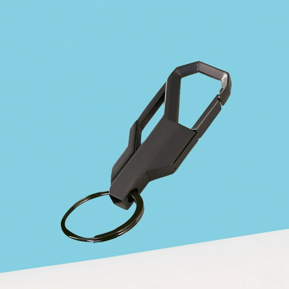 Raindrops Men Keychains Creative Car Key Hanging Chain Alloy Black 1Pack 3.5x1.3x0.3In