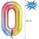 thumbnail image 2 of Otro jardín decorativo 100 cm arco iris número 0 globos con corona desmontable lámina helio digital coloridas decoraciones de fiesta de cumpleaños para cumpleaños par, 2 of 5