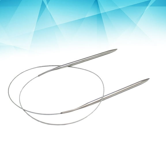 ROSENICE 1Set Circular Knitting Needles Silver Professional Design for Sweater Weaving Tools Craftsmen and Hobbyists