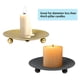 thumbnail image 4 of Paquete de 8 Candelabros de Placa de Hierro, Candelabros de Pilar, para Velas LED Y de Cera, Conos de Incienso, Spa, Bodas (Oro + Negro), 4 of 5