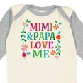 thumbnail image 4 of Inktastic Mimi and Papa Love Me Girls Long Sleeve Baby Bodysuit, 4 of 5