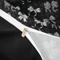 thumbnail image 4 of spefrowx Cheetah Print Bow Duvet Cover Queen for Women, Sliver Cartoon Bowknot Queen Bedding, Black Reversible, 3pcs, 1 Duvet Cover and 2 Pillowcases, 4 of 6