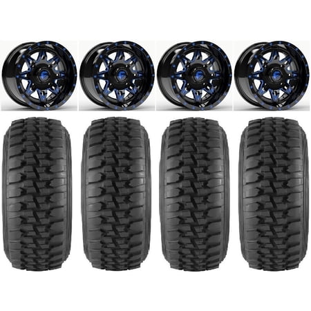 Fuel Lethal Blue 14 Wheels 30 Desert Series Tires Polaris RZR XP 1000 / PRO XP / Ranger XP 900/1000