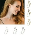 thumbnail image 4 of Apmemiss Clearance ,Gold Earrings for Women Jewelry Double pierced earrings Deal of the Day Clearance, 4 of 4