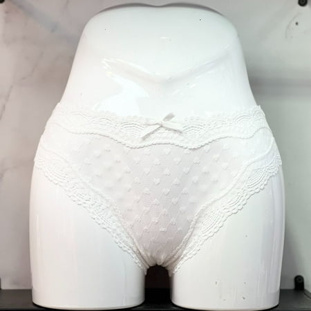 HHH Lace Underwear Sexy Mesh Small Love Embroidered See-through Cotton Bottom Crotch Back Hollow Women s Briefs