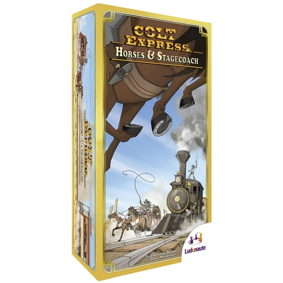 Colt Express: Horses & Stagecoach Expansion - American West Board Game, Hand Management Memory Game, New Enemy-Events-Conent, Ages 10 , 2-6 Players
