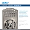 thumbnail image 4 of Schlage BE365 V CAM 716 Camelot Cerrojo con teclado, 4 of 5