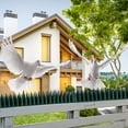 thumbnail image 4 of 12 vallas de plástico de 3 secciones contra espinas de pájaros y techo con púas de plástico para evitar ardillas, cuervos, gatos y pájaros., 4 of 5