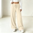 thumbnail image 5 of LUVDA Soft Ribbed Knit Relaxed Fit Pants for Women Fall Winter Gentle Casual Comfort, 5 of 8