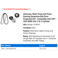 thumbnail image 2 of Alternator, Water Pump and Power Steering Serpentine Belt Drive Component Kit - Compatible with 2001 - 2005 BMW 325i 2.5L 6-Cylinder 2002 2003 2004, 2 of 2