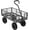 Gray, variant on SPECSTAR Mesh Steel Garden Cart 880lb. Capacity, 38" x 21" with Removable Sides and 10 inch Wheels