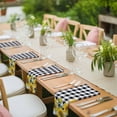 thumbnail image 3 of Sunflower Cloth Napkins, Black White Check Country Yellow Floral Washable and Reusable Dinner Napkins Set of 4, Table Napkin for Kitchen Party Birthday Wedding Hotel Housewarming 20"x20", 3 of 8