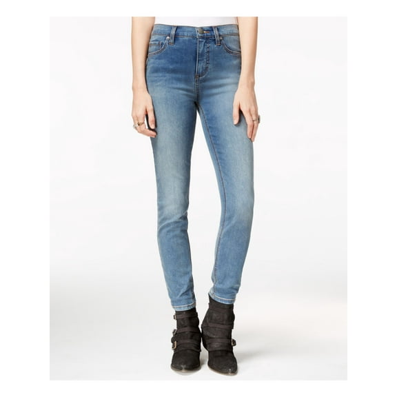 FREE PEOPLE $68 Womens New 1328 Blue Skinny Jeans 24 Waist B B