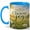 Blue, variant on Choose Joy Daisy Meadow 11oz Ceramic Mug, Sunrise Floral Coffee Cup