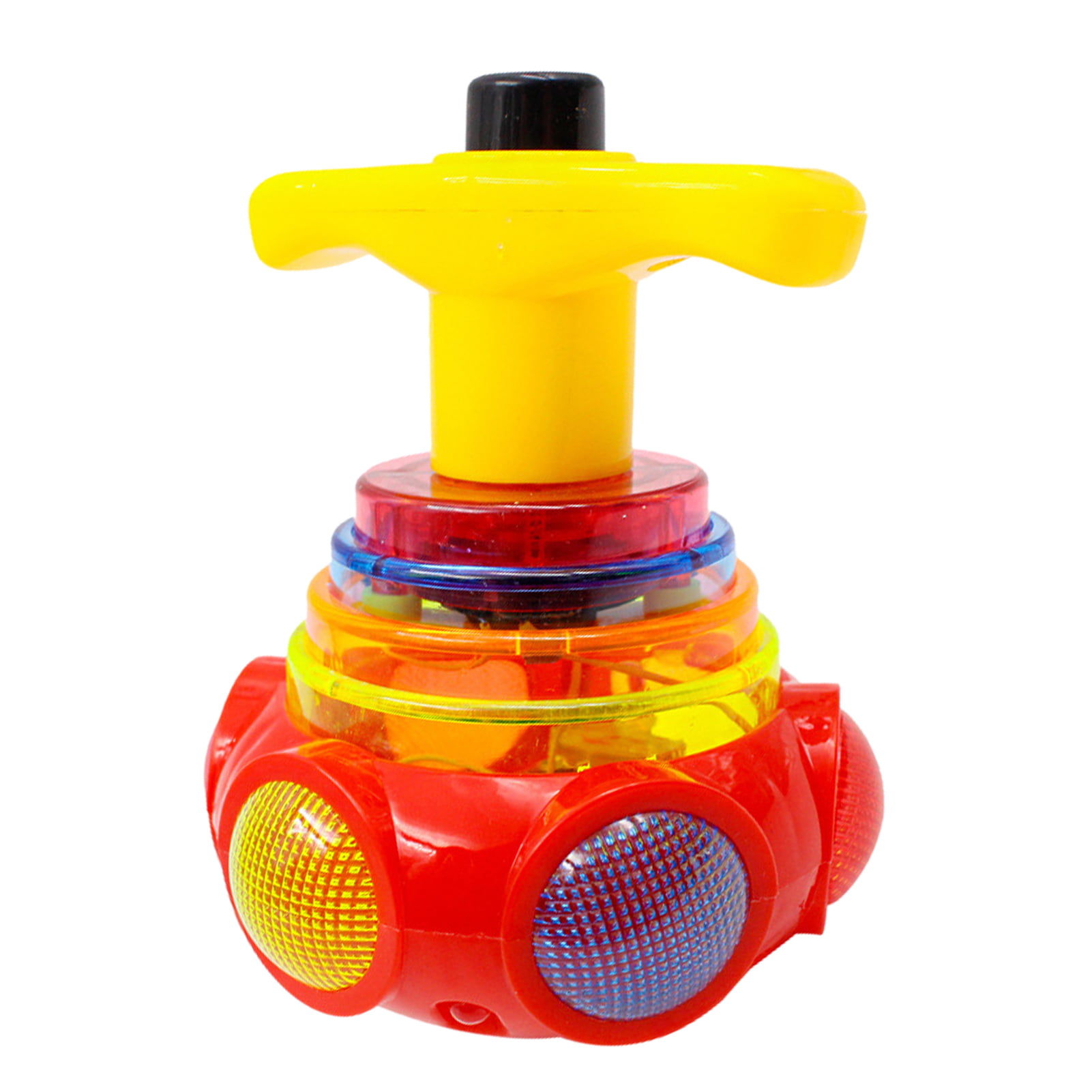 Xmas Spinning Top Toy w/ Music Rotating Top Toy Light Up Spinner LED for Kids 