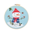 thumbnail image 4 of Kit de Inicio de bordado de Navidad, punto de cruz, Navidad, adultos, accesorios de decoración del hogar, aro de bordado, artesanía a mano Muñeco de nieve, 4 of 9