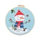 thumbnail image 4 of Kit de inicio de bordado navideño, juego de manualidades, suministros, bonito regalo navideño, suministros de bordado con aro de bordado, punto de cru Muñeco de nieve, 4 of 9