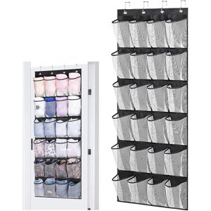 24 Large Pockets Over Door Shoe Organizer Closet Shoe Organizer Large Men s and Women s Shoe Organizer Hanging Over the Door Shoe Organizer