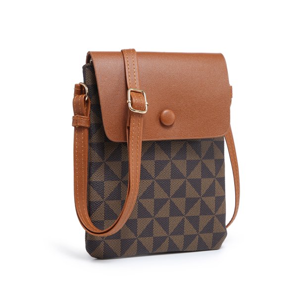 XB Womens Faux Leather Sling Handbags Crossbody Cell Phone Purse