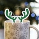 thumbnail image 5 of Decoraciones navideñas, adornos navideños, regalos navideños, tarjeta de decoración de copa de vino tinto de Navidad, gorro de Papá Noel, tarjeta de fiesta, decoración de copa de vino, centro comercia, 5 of 5